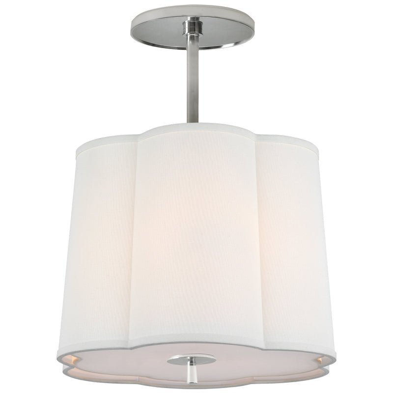 Visual Comfort Signature BBL 5016SS-L Three Light Hanging Lantern, Soft Silver