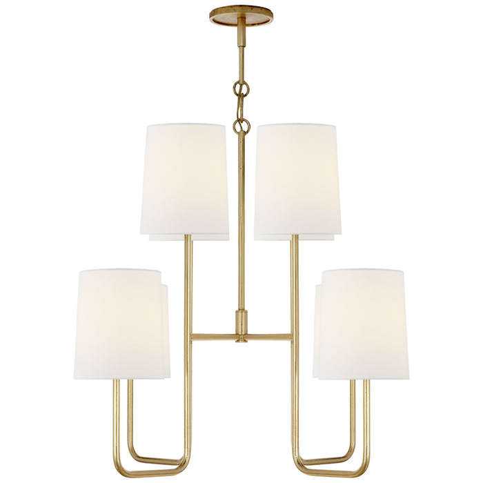 Visual Comfort Signature BBL 5081G-L Eight Light Chandelier, Gild