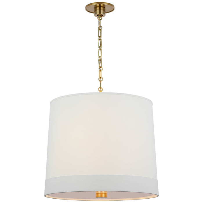 Visual Comfort Signature BBL 5110SB-L Two Light Hanging Lantern, Soft Brass