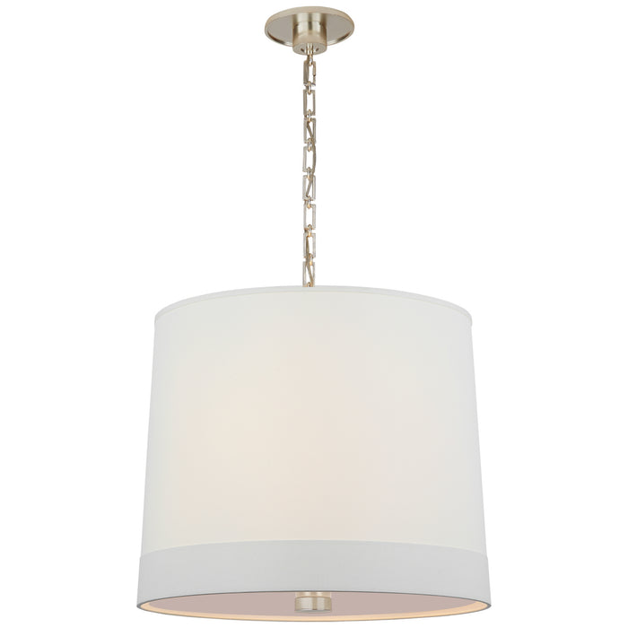 Visual Comfort Signature BBL 5110SS-L Two Light Hanging Lantern, Soft Silver