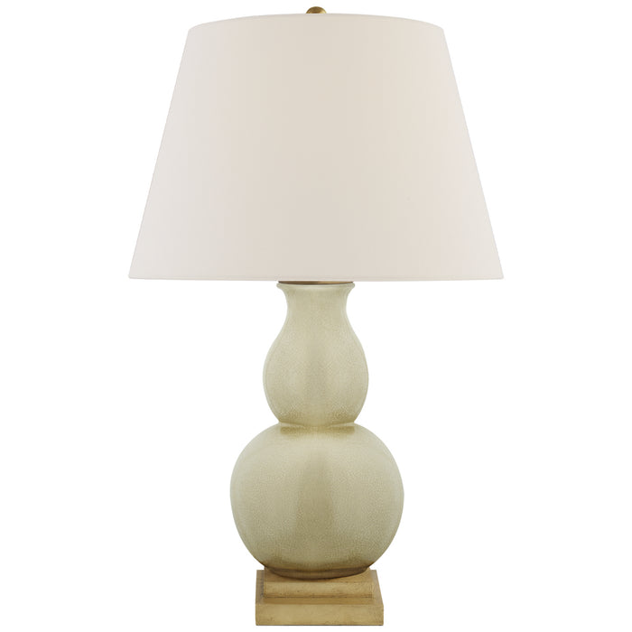 Visual Comfort Signature CHA 8613TS-L One Light Table Lamp, Tea Stain Crackle