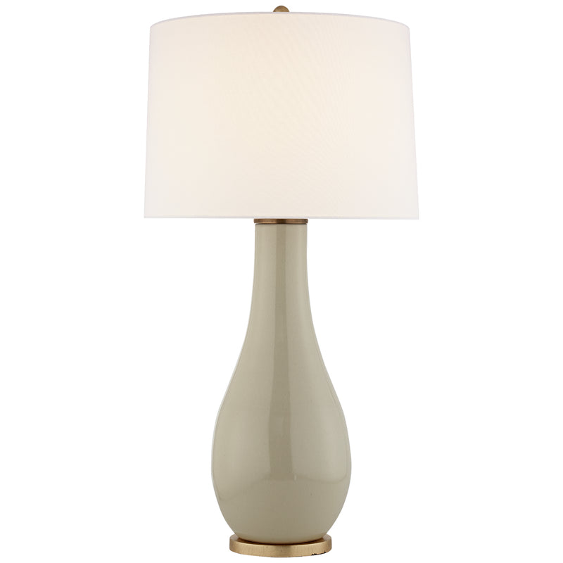 Visual Comfort Signature CHA 8655ICO-L One Light Table Lamp, Coconut Porcelain