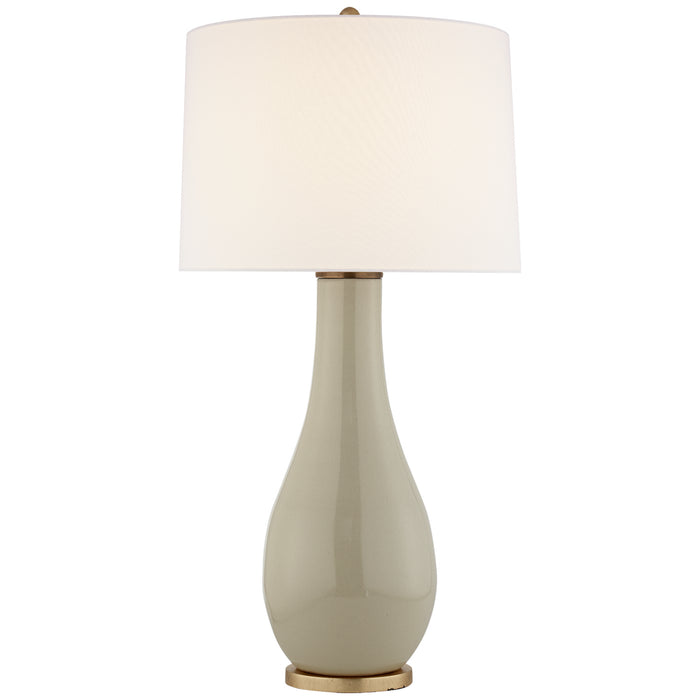 Visual Comfort Signature CHA 8655ICO-L One Light Table Lamp, Coconut Porcelain