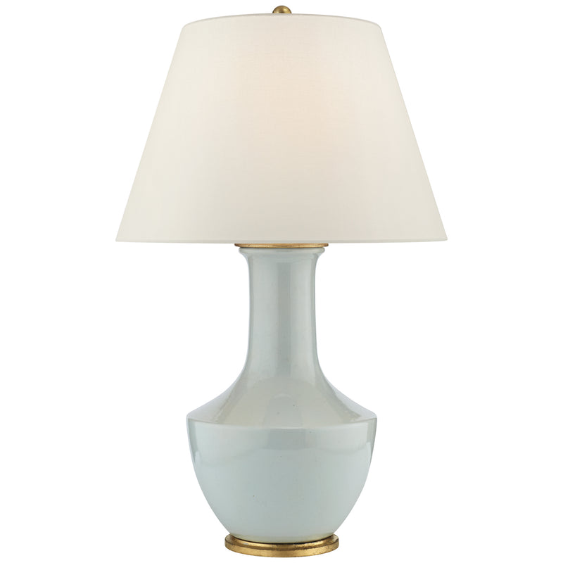 Visual Comfort Signature CHA 8661ICB-L One Light Table Lamp, Ice Blue Porcelain