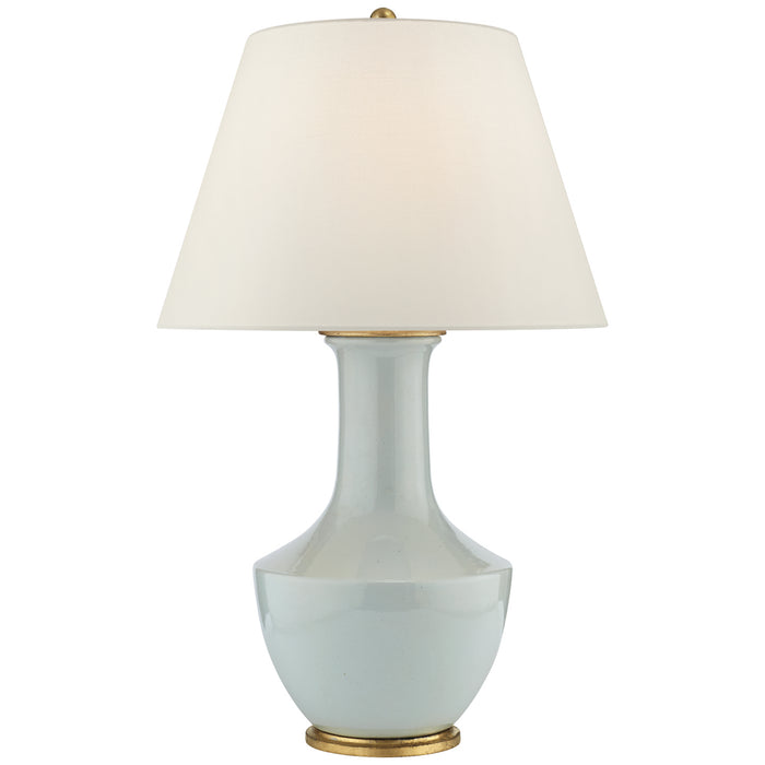Visual Comfort Signature CHA 8661ICB-L One Light Table Lamp, Ice Blue Porcelain