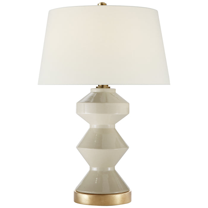 Visual Comfort Signature CHA 8666ICO-L One Light Table Lamp, Coconut Porcelain