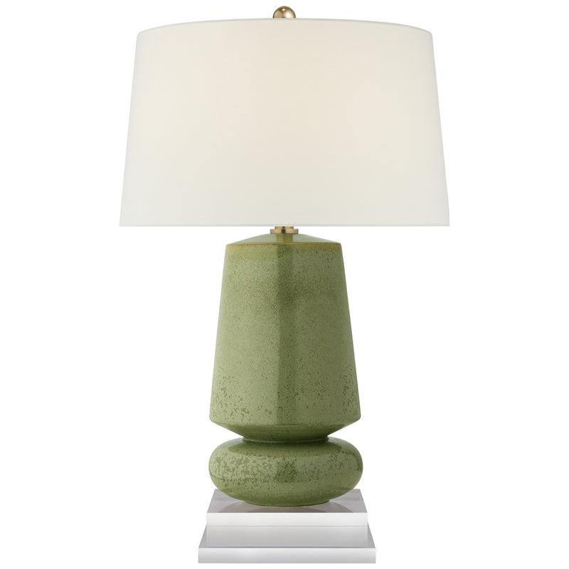 Visual Comfort Signature CHA 8668SHK-L One Light Table Lamp, Shellish Kiwi
