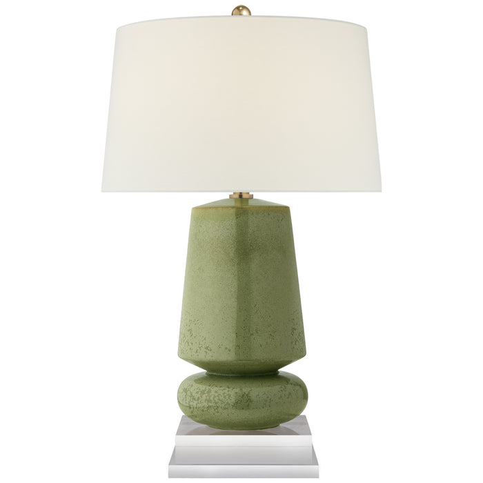 Visual Comfort Signature CHA 8668SHK-L One Light Table Lamp, Shellish Kiwi
