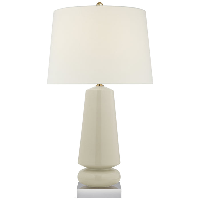 Visual Comfort Signature CHA 8670ICO-L One Light Table Lamp, Coconut Porcelain