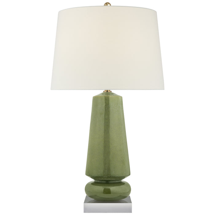 Visual Comfort Signature CHA 8670SHK-L One Light Table Lamp, Shellish Kiwi