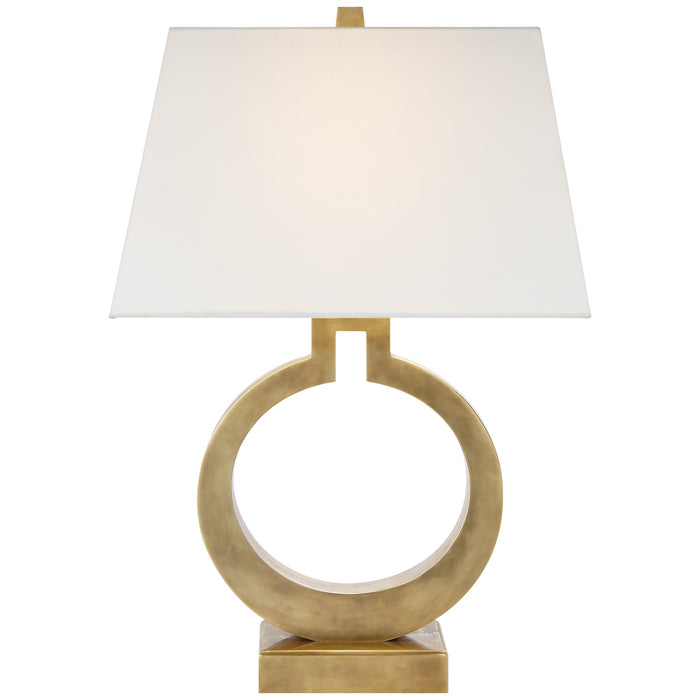 Visual Comfort Signature CHA 8970AB-L One Light Table Lamp, Antique-Burnished Brass