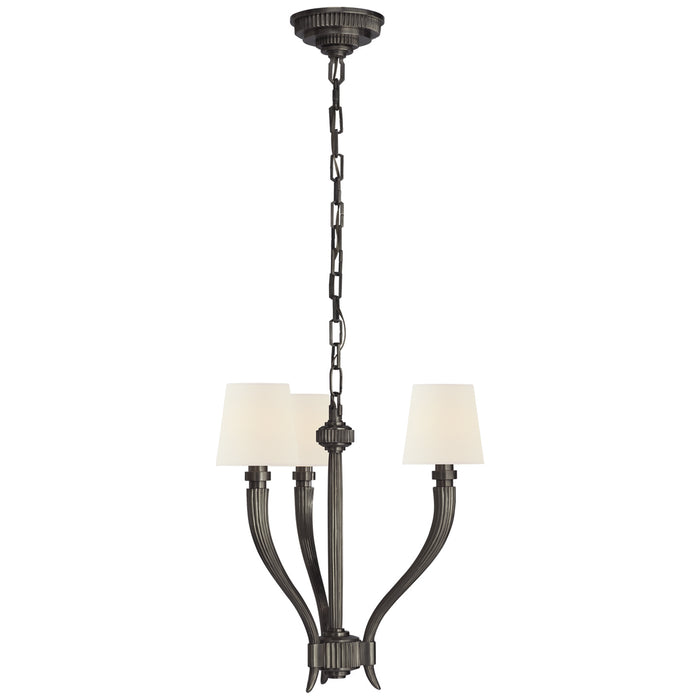 Visual Comfort Signature CHC 2461BZ-L Three Light Chandelier, Bronze