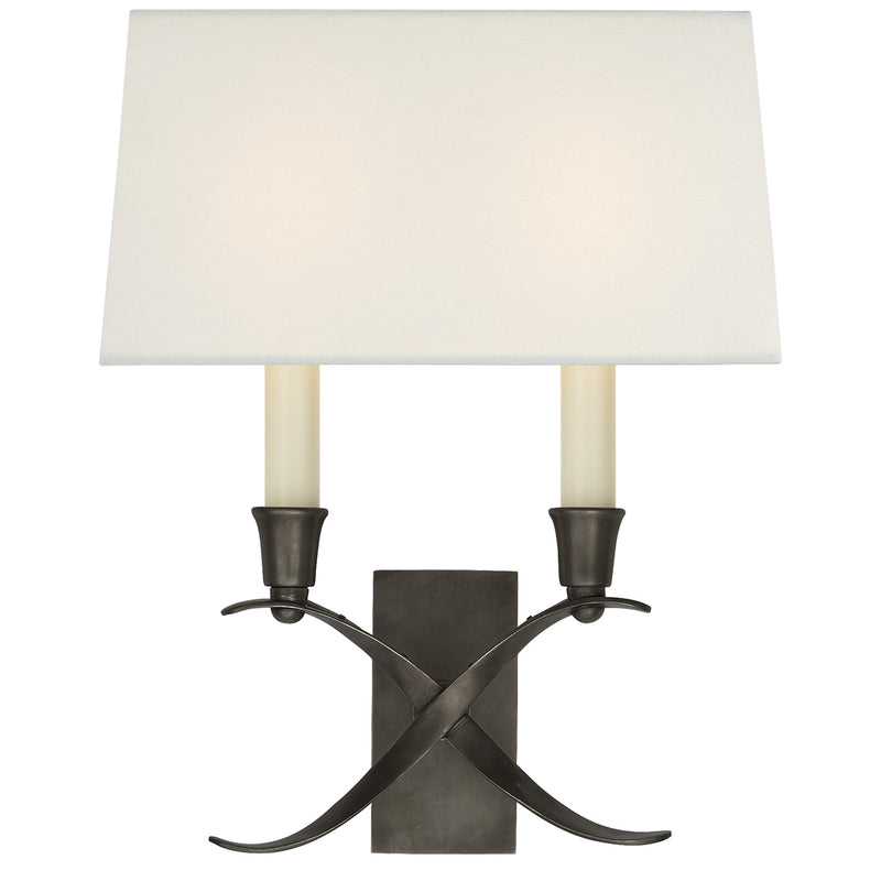 Visual Comfort Signature CHD 1190BZ-L Two Light Wall Sconce, Bronze