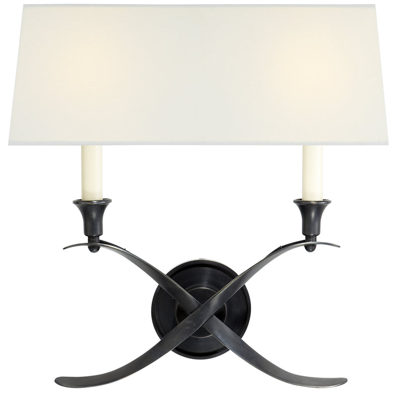 Visual Comfort Signature CHD 1191BZ-L Two Light Wall Sconce, Bronze