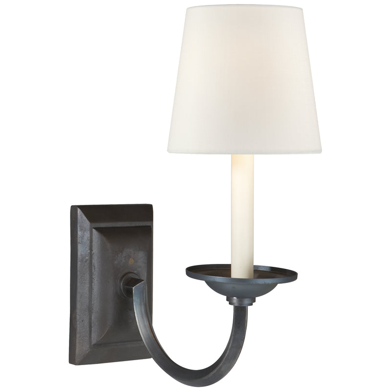 Visual Comfort Signature CHD 1495AI-L One Light Wall Sconce, Aged Iron