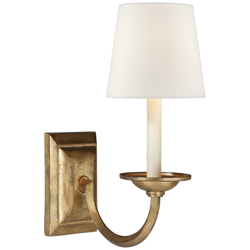Visual Comfort Signature CHD 1495GI-L One Light Wall Sconce, Gilded Iron