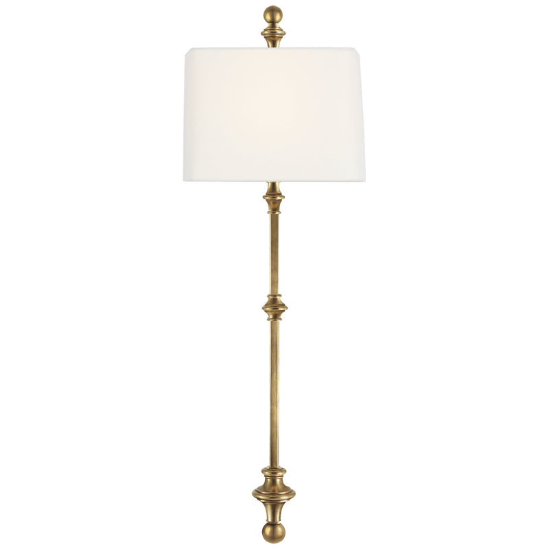 Visual Comfort Signature CHD 2300AB-L One Light Wall Sconce, Antique-Burnished Brass