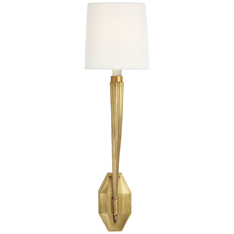 Visual Comfort Signature CHD 2460AB-L One Light Wall Sconce, Antique-Burnished Brass