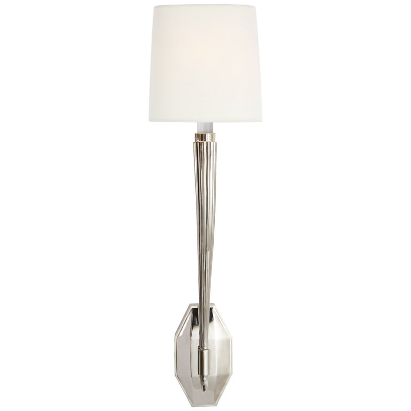 Visual Comfort Signature CHD 2460PN-L One Light Wall Sconce, Polished Nickel