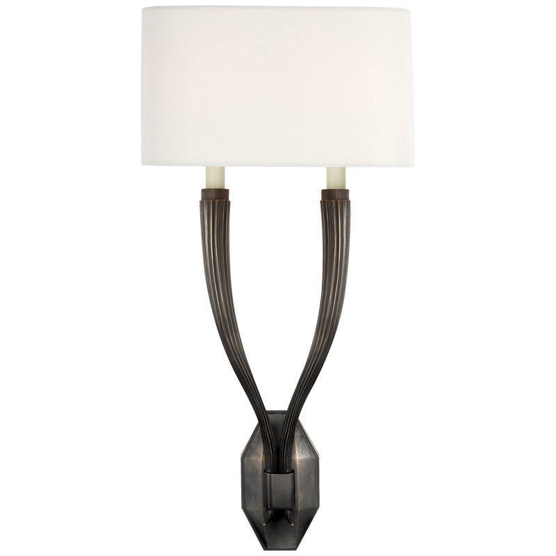 Visual Comfort Signature CHD 2461BZ-L Two Light Wall Sconce, Bronze
