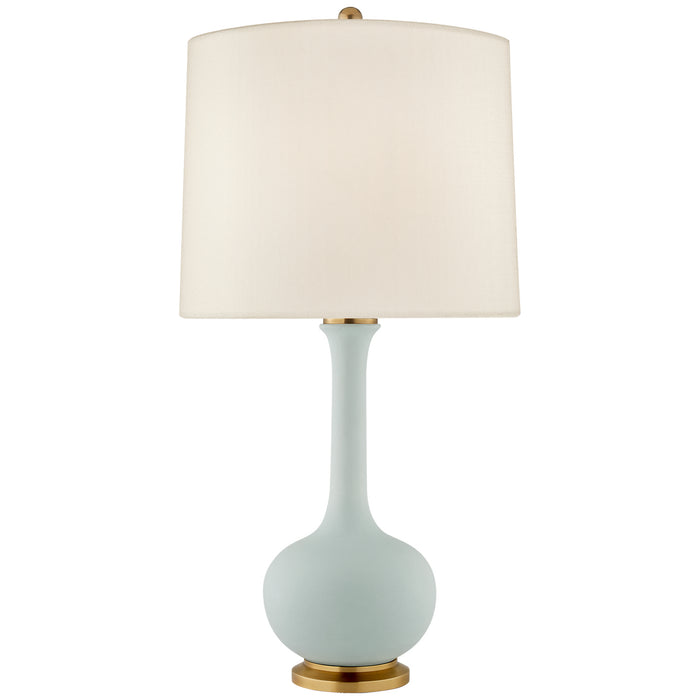 Visual Comfort Signature CS 3611MSB-L One Light Table Lamp, Matte Sky Blue
