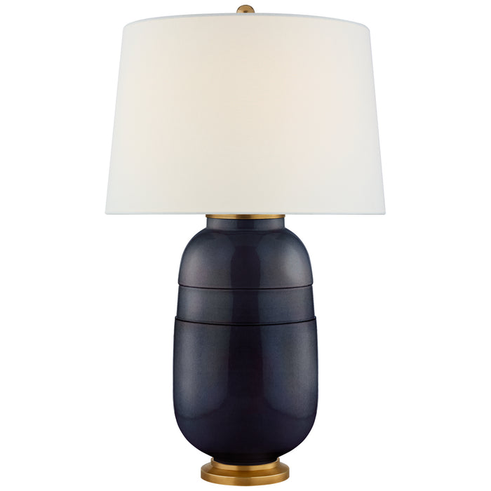 Visual Comfort Signature CS 3622MBB-L One Light Table Lamp, Mixed Blue Brown