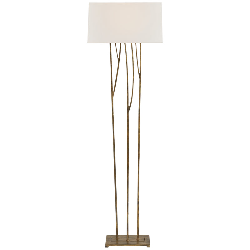 Visual Comfort Signature S 1050GI-L Two Light Floor Lamp, Gilded Iron