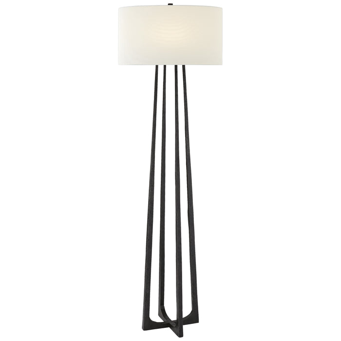 Visual Comfort Signature S 1513AI-L One Light Floor Lamp, Aged Iron