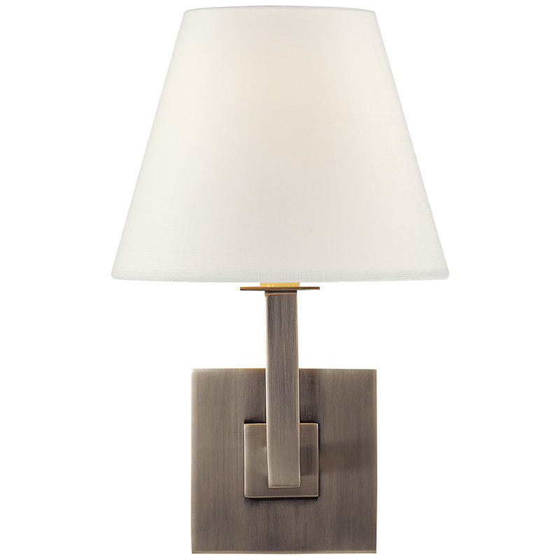 Visual Comfort Signature S 20BS-L One Light Wall Sconce, Brushed Steel