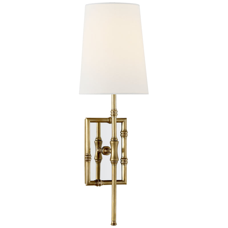 Visual Comfort Signature S 2177HAB-L One Light Wall Sconce, Hand-Rubbed Antique Brass