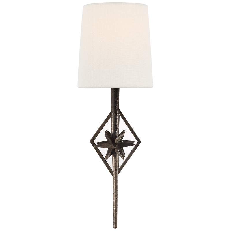 Visual Comfort Signature S 2320AI-L One Light Wall Sconce, Aged Iron