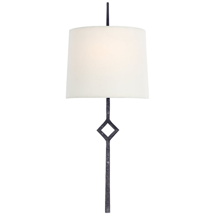 Visual Comfort Signature S 2406AI-L One Light Wall Sconce, Aged Iron