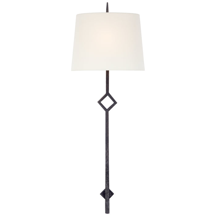 Visual Comfort Signature S 2408AI-L One Light Wall Sconce, Aged Iron
