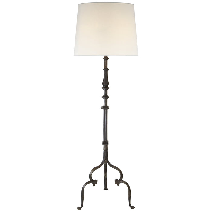 Visual Comfort Signature SK 1505AI-L One Light Floor Lamp, Aged Iron