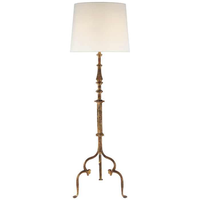 Visual Comfort Signature SK 1505GI-L One Light Floor Lamp, Gilded Iron