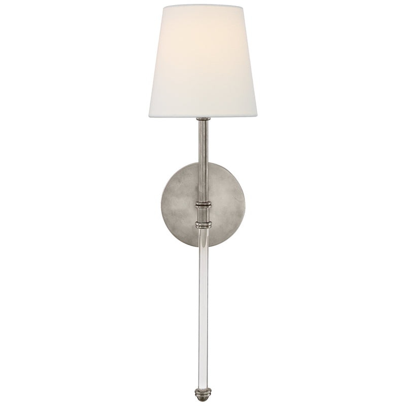 Visual Comfort Signature SK 2016AN-L One Light Wall Sconce, Antique Nickel