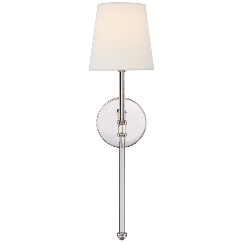 Visual Comfort Signature SK 2016PN-L One Light Wall Sconce, Polished Nickel