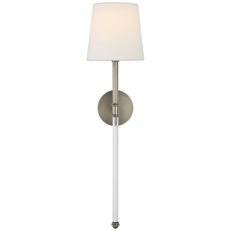 Visual Comfort Signature SK 2017AN-L One Light Wall Sconce, Antique Nickel