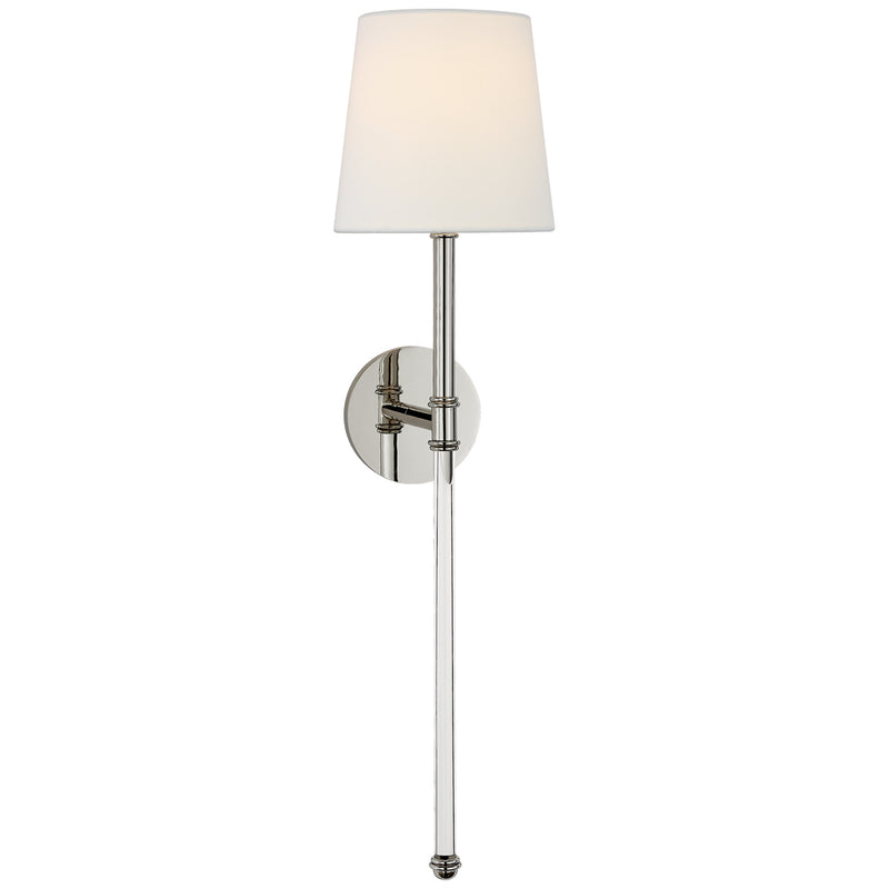 Visual Comfort Signature SK 2017PN-L One Light Wall Sconce, Polished Nickel