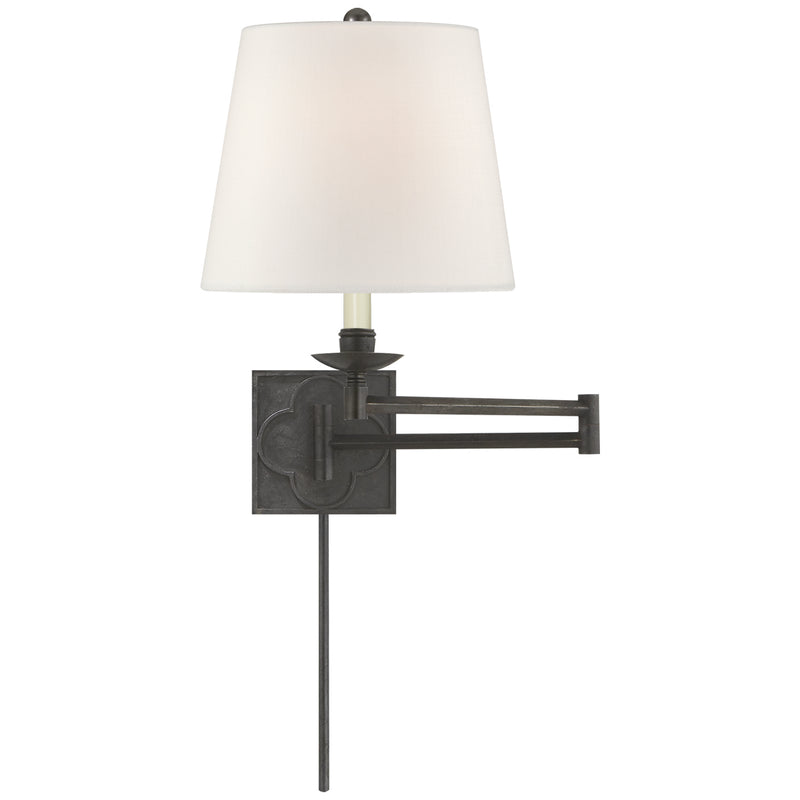 Visual Comfort Signature SK 2109AI-L One Light Wall Sconce, Aged Iron