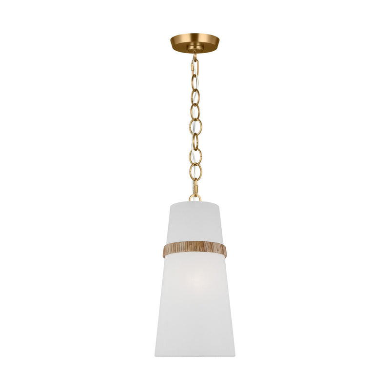Visual Comfort Studio AP1161RTN One Light Pendant, Rattan