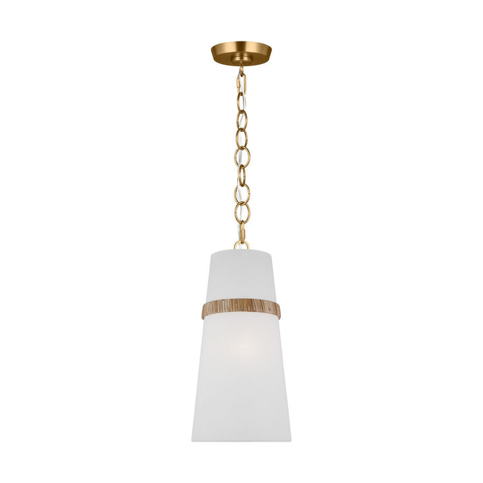 Visual Comfort Studio AP1161RTN One Light Pendant, Rattan