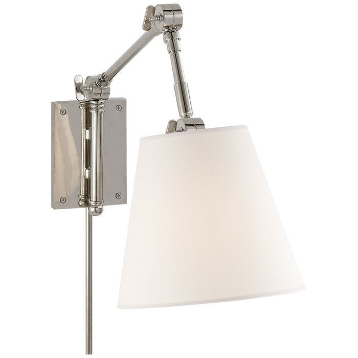 Visual Comfort Signature SK 2115PN-L One Light Wall Sconce, Polished Nickel