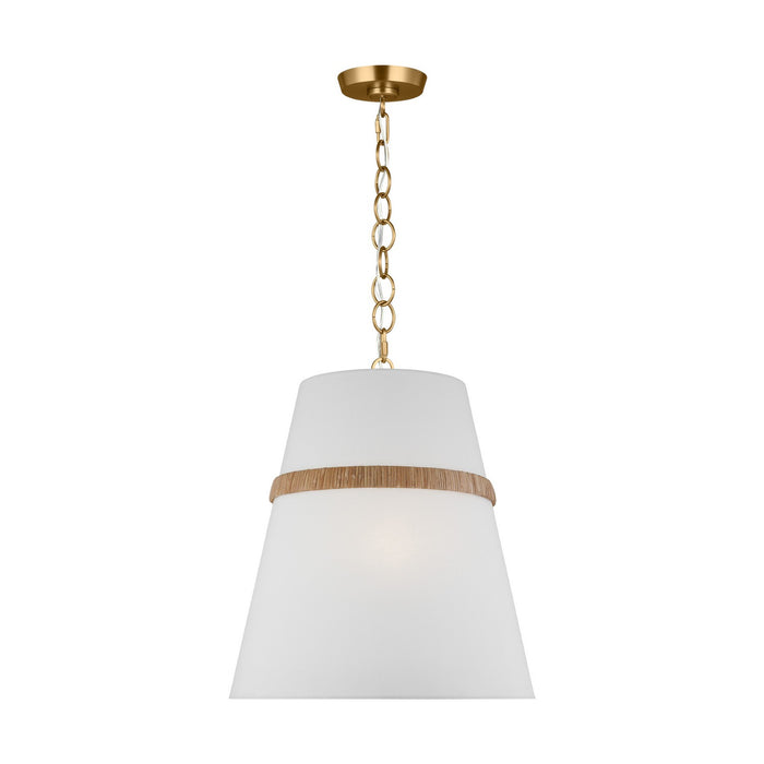 Visual Comfort Studio AP1173RTN Three Light Pendant, Rattan