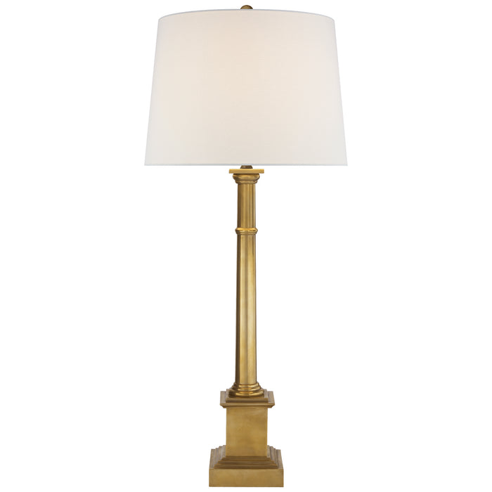 Visual Comfort Signature SK 3008HAB-L One Light Table Lamp, Hand-Rubbed Antique Brass