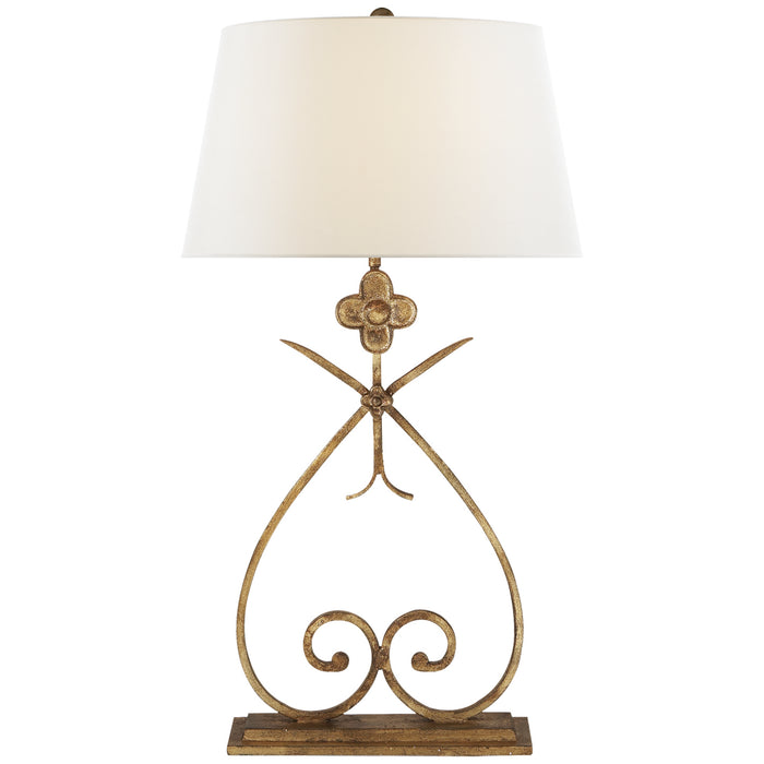 Visual Comfort Signature SK 3100GI-L One Light Table Lamp, Gilded Iron
