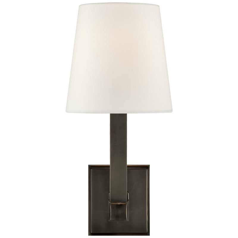 Visual Comfort Signature SL 2819BZ-L One Light Wall Sconce, Bronze