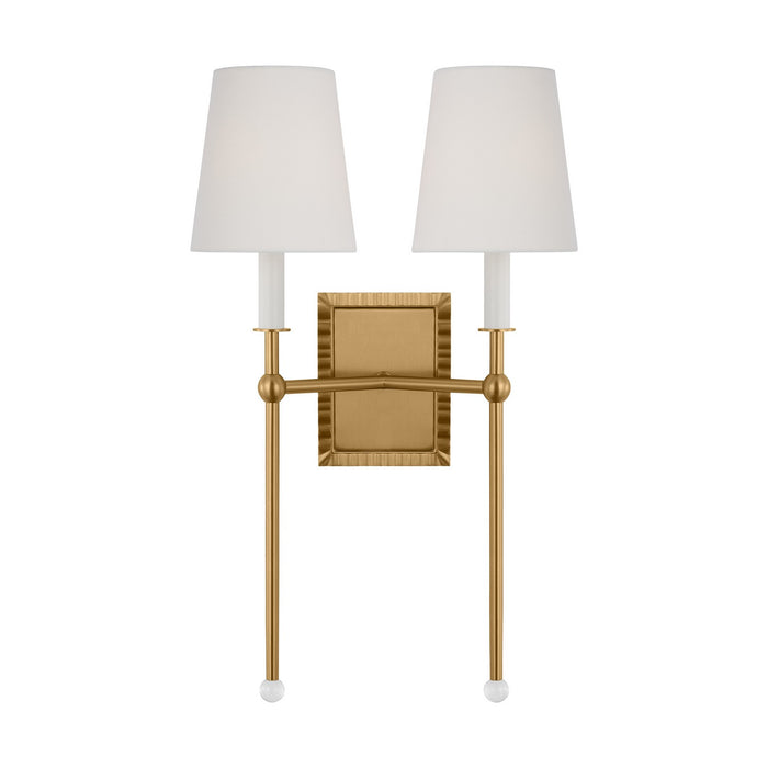 Visual Comfort Studio AW1202BBS Two Light Wall Sconce, Burnished Brass