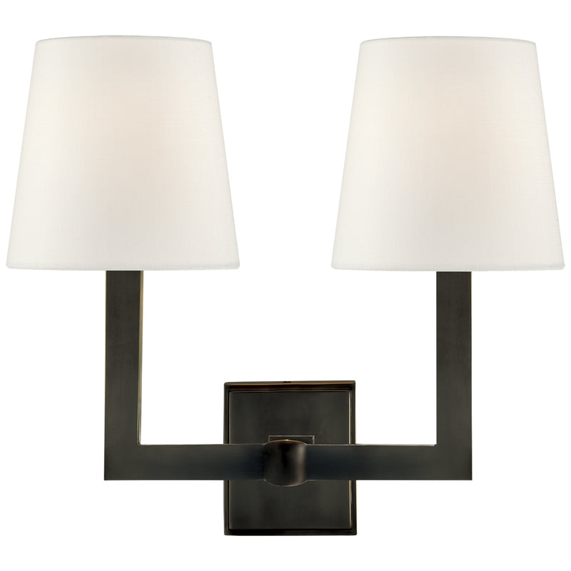 Visual Comfort Signature SL 2820BZ-L Two Light Wall Sconce, Bronze