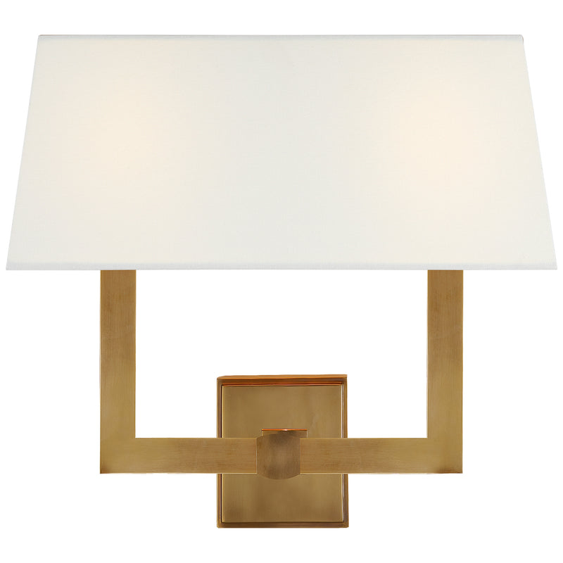 Visual Comfort Signature SL 2820HAB-L2 Two Light Wall Sconce, Hand-Rubbed Antique Brass